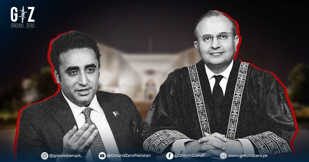 PPP Chairman discusses the constitutional courts amendment and upcoming CJP appointment.