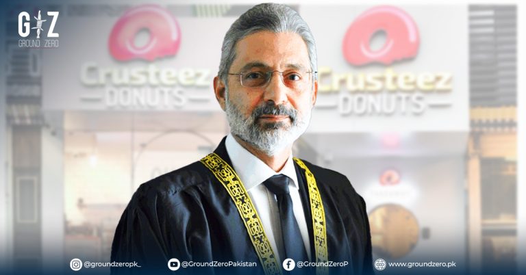 Crusteez cashier makes remarks about Chief Justice Qazi Faez Isa, sparking debate.