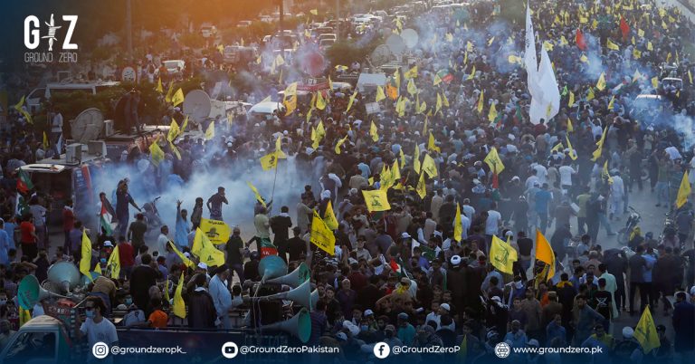 Protesters in Karachi clashing with police near the U.S. consulate.