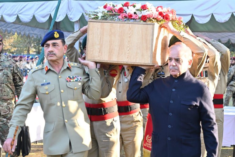 Funeral prayers of three Rangers