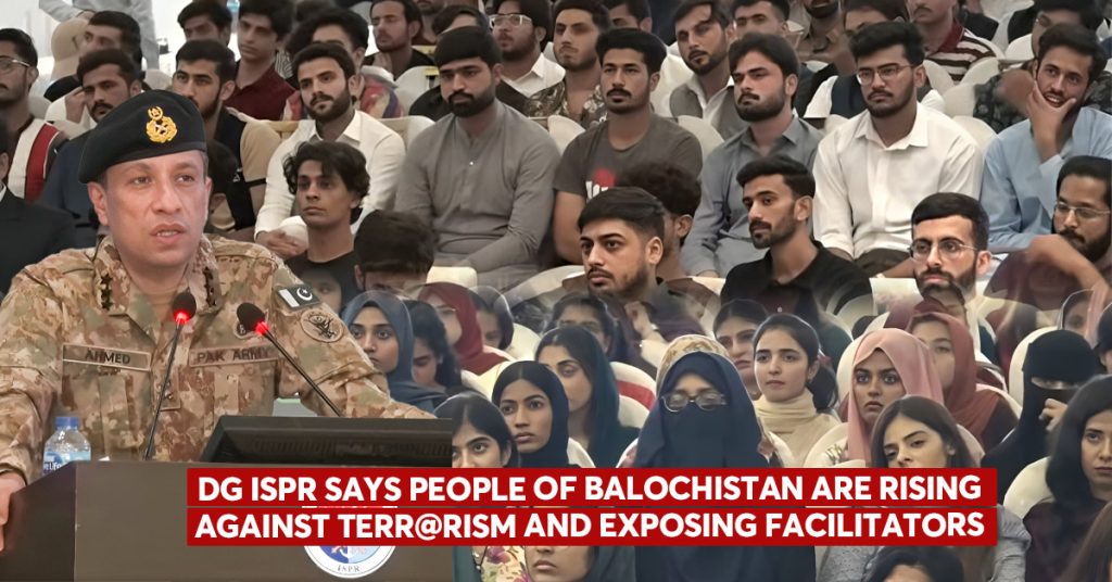 People of Balochistan Rising Against Terr0rism: DG ISPR