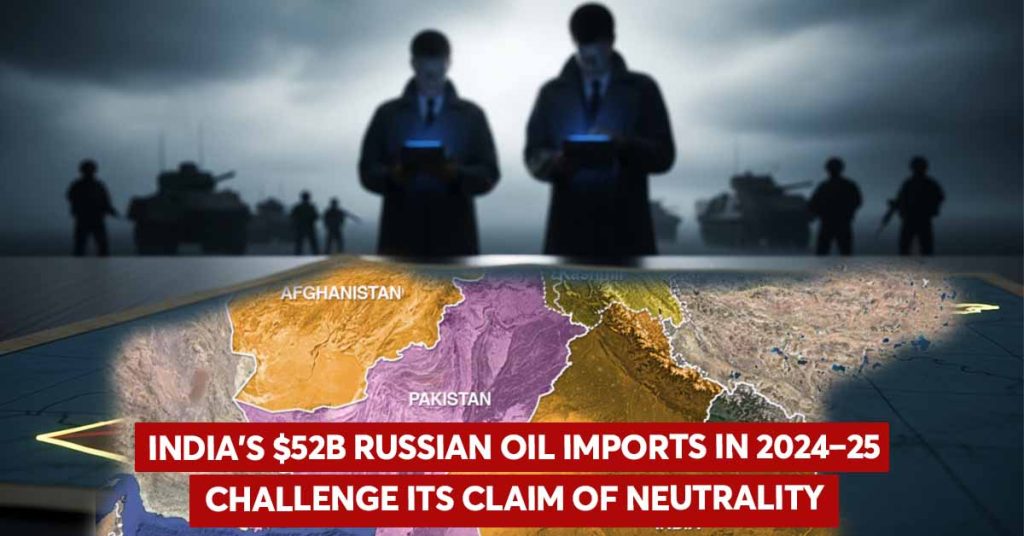 India’s $52B Russian oil imports in 2024–25 challenge its claim of neutrality India’s $52B Russian oil imports in 2024–25