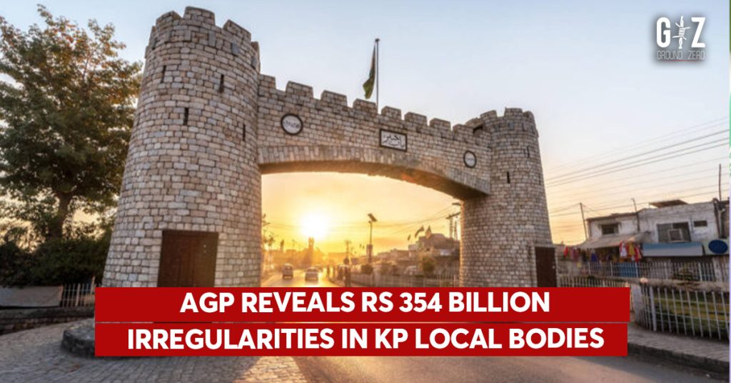 AGP reveals Rs 354 BILLION irregularities in KP local bodies