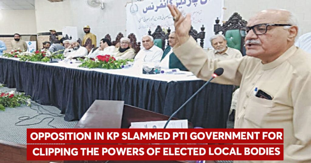 PTI Govt in KP Criticised for Weakening Local Bodies’ Powers