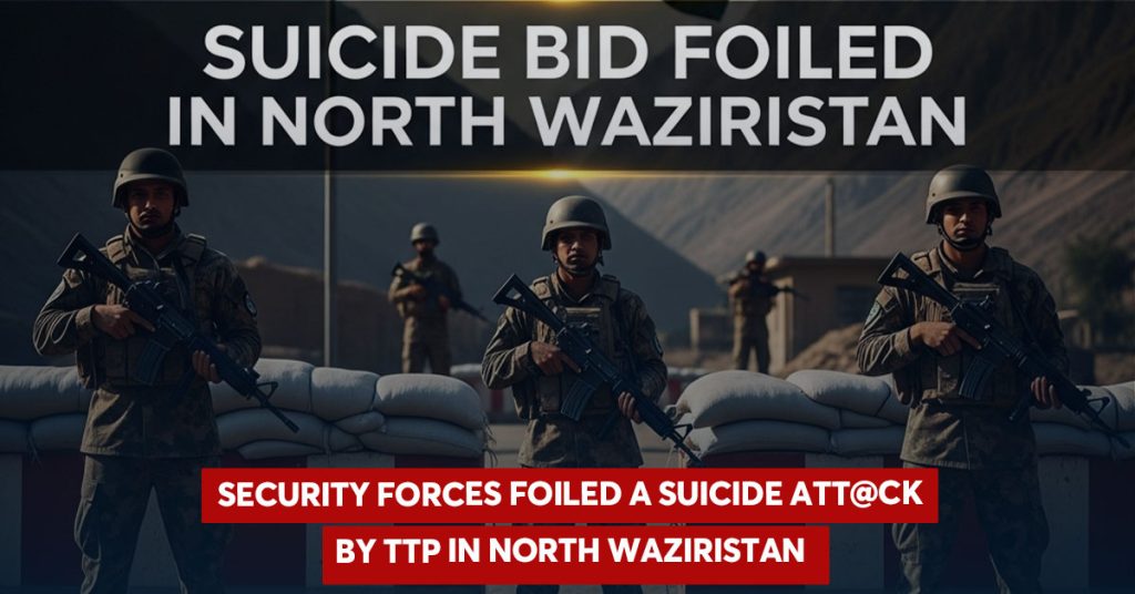 Four Militants Neutralised in Failed Suicide Att@ck by Fitna al-Khawarij in North Waziristan