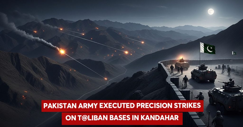 Pakistan Army Conducts Precision Strikes on Afghan T@liban Strongholds