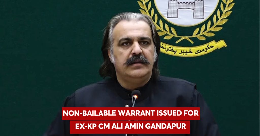 Non-Bailable Arrest Warrant Issued for Former KP CM Ali Amin