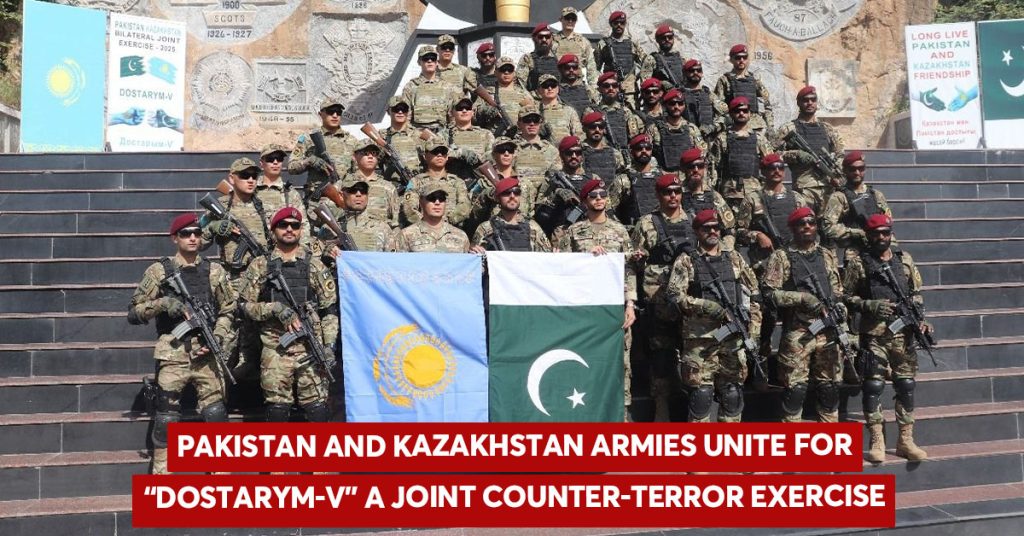 Pakistan and Kazakhstan Begin “Dostarym-V” Joint Exercise at Cherat Pakistan Kazakhstan joint military exercise