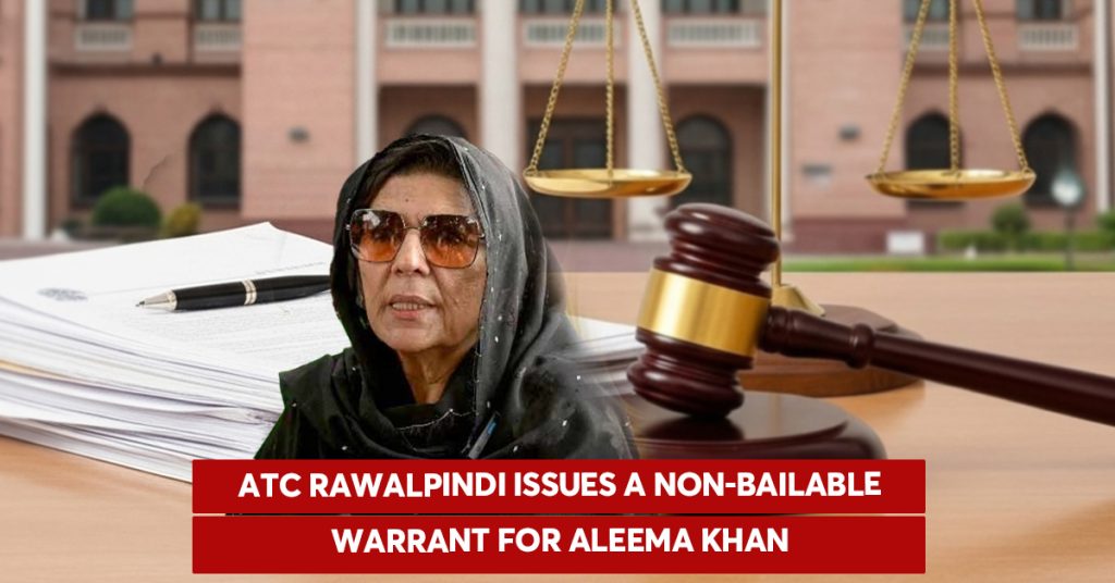 ATC Issues Non-Bailable Arrest Warrant for Aleema Khan in November 26 Protest Case