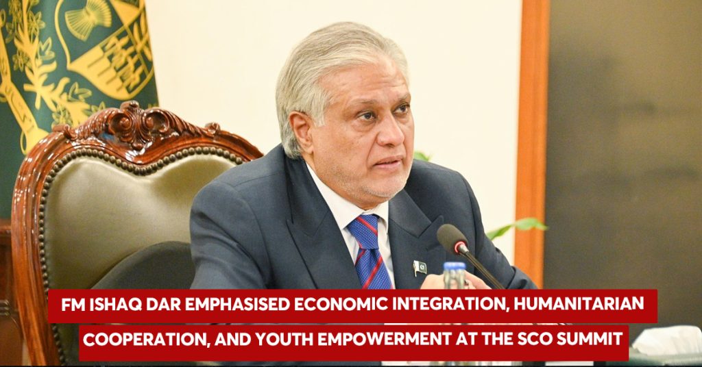 FM Ishaq Dar Calls for Stronger Regional Cooperation at SCO