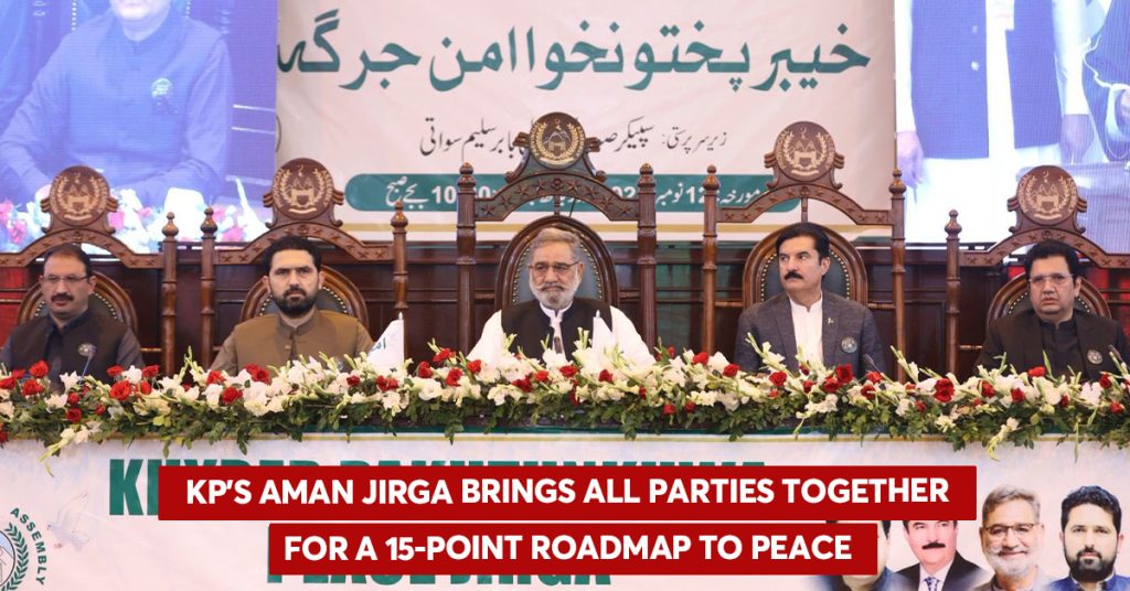 KP’s Aman Jirga brings all parties together for a 15-point roadmap to peace