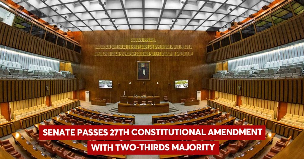 Senate Passes 27th Constitutional Amendment with Two-Thirds Majority