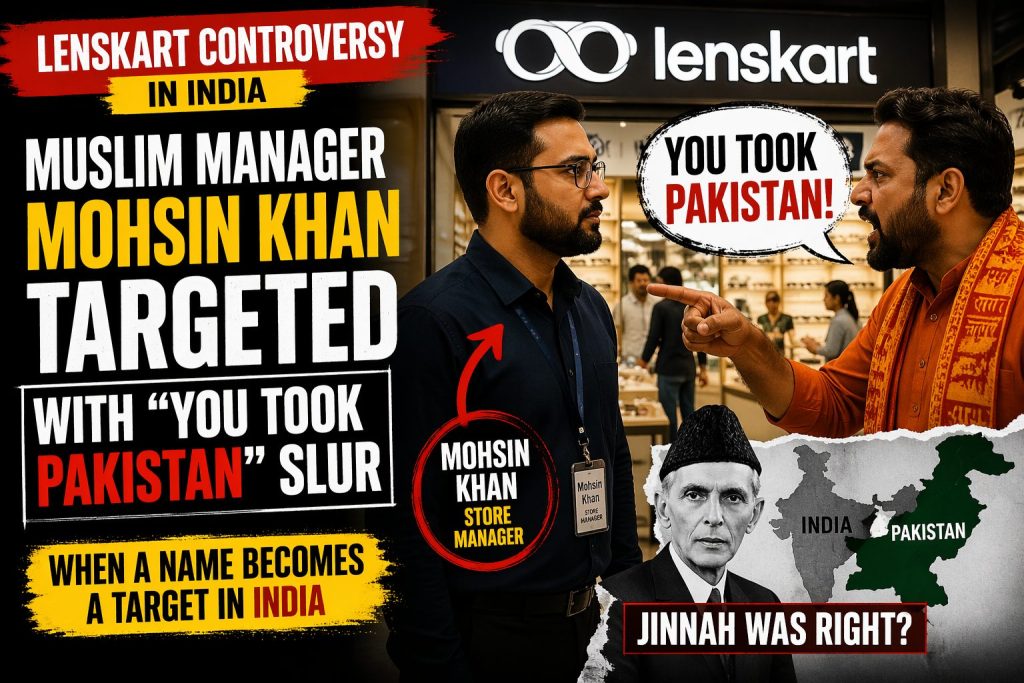 Muslim Targeted at Lenskart in India as “You Took Pakistan” Slur Sparks Outrage